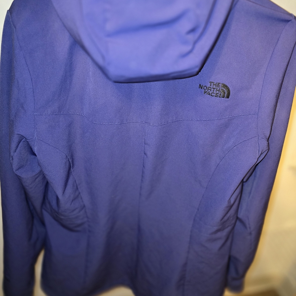 Women’The North Face jacket size Medium 90% polyester 10% Elastane, hood, Blue - Picture 4 of 4